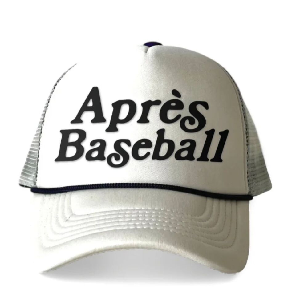Talisman Apres Baseball White & Black Foam Trucker